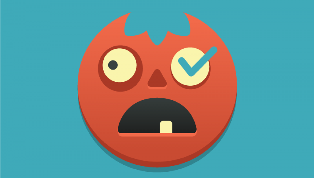 Pomodoro zombie illustration