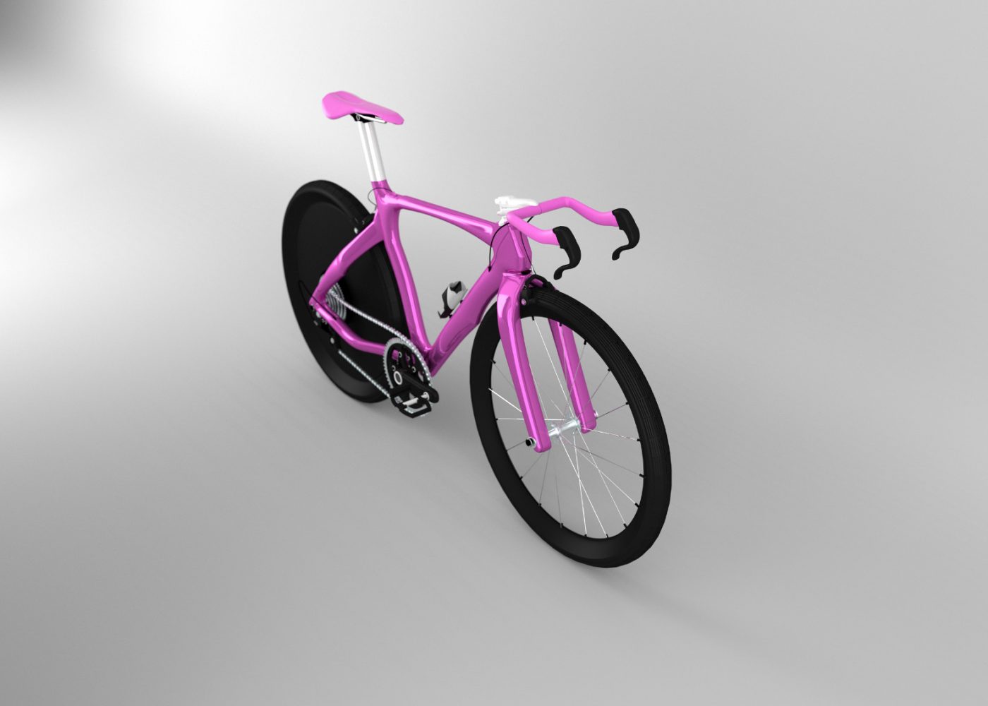 Purple cross bike