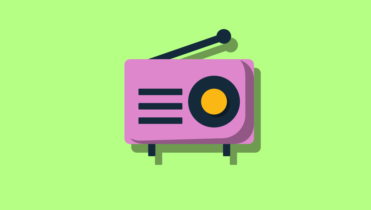 Vintage rose radio