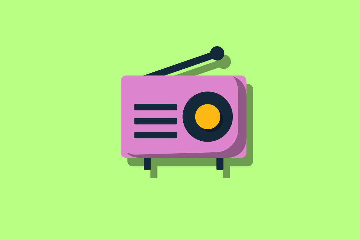 Vintage rose radio