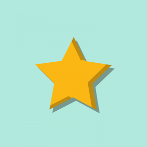 A yellow star