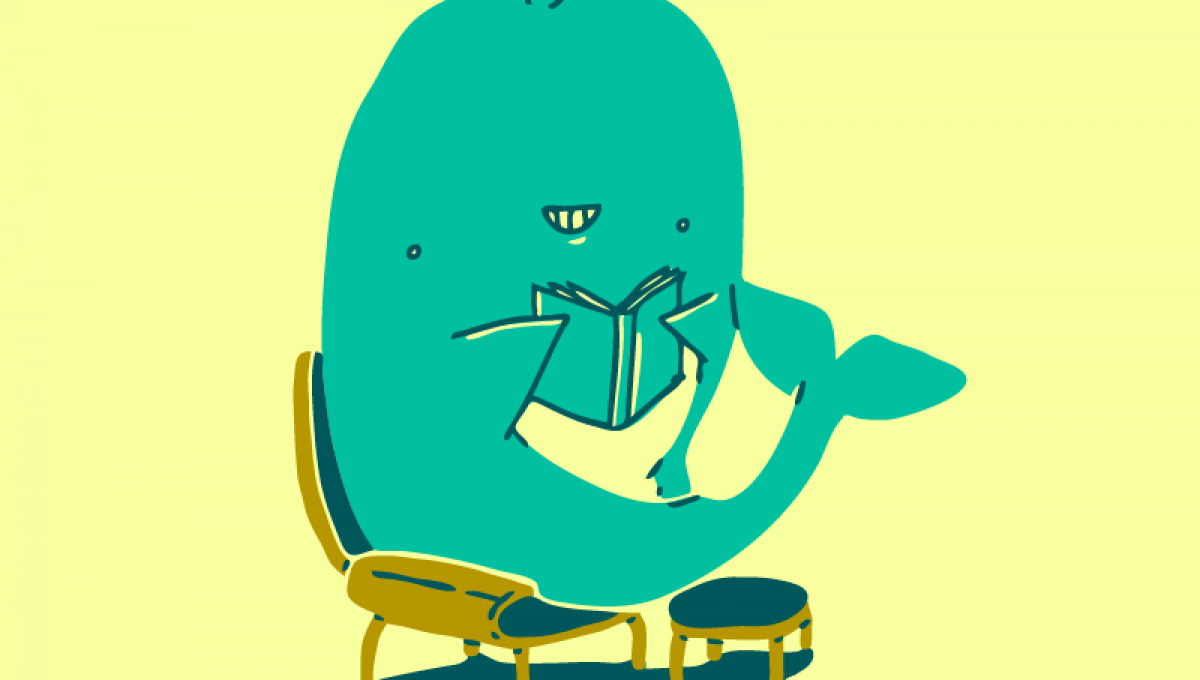 Green whale reading