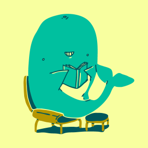 Green whale reading