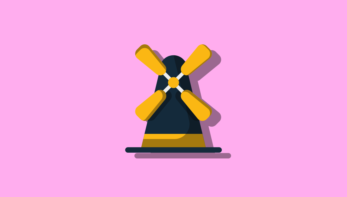 Windmill icon rose