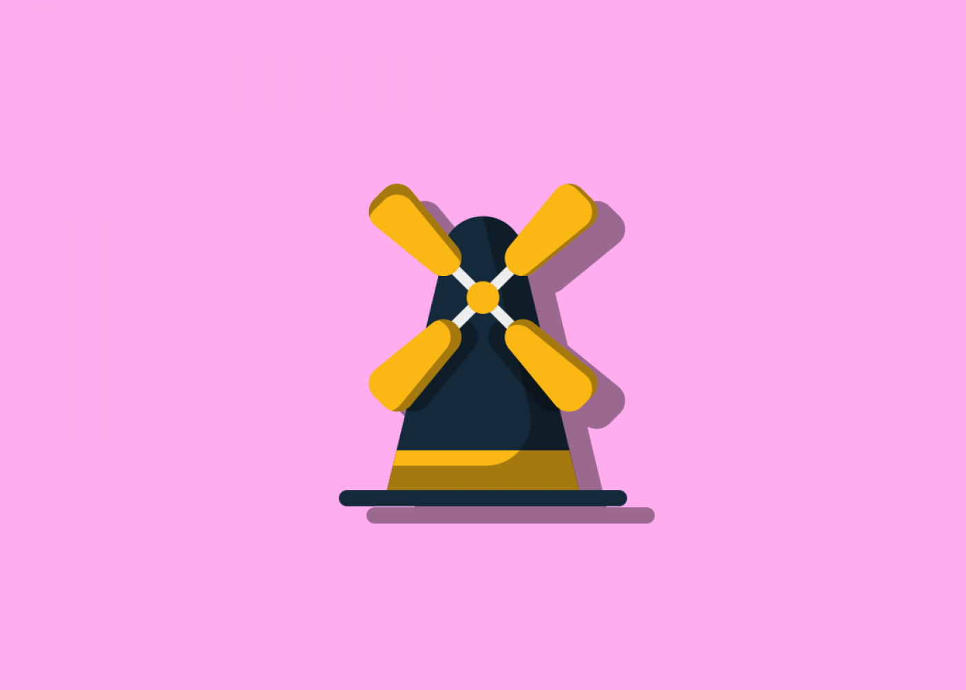 Windmill icon rose