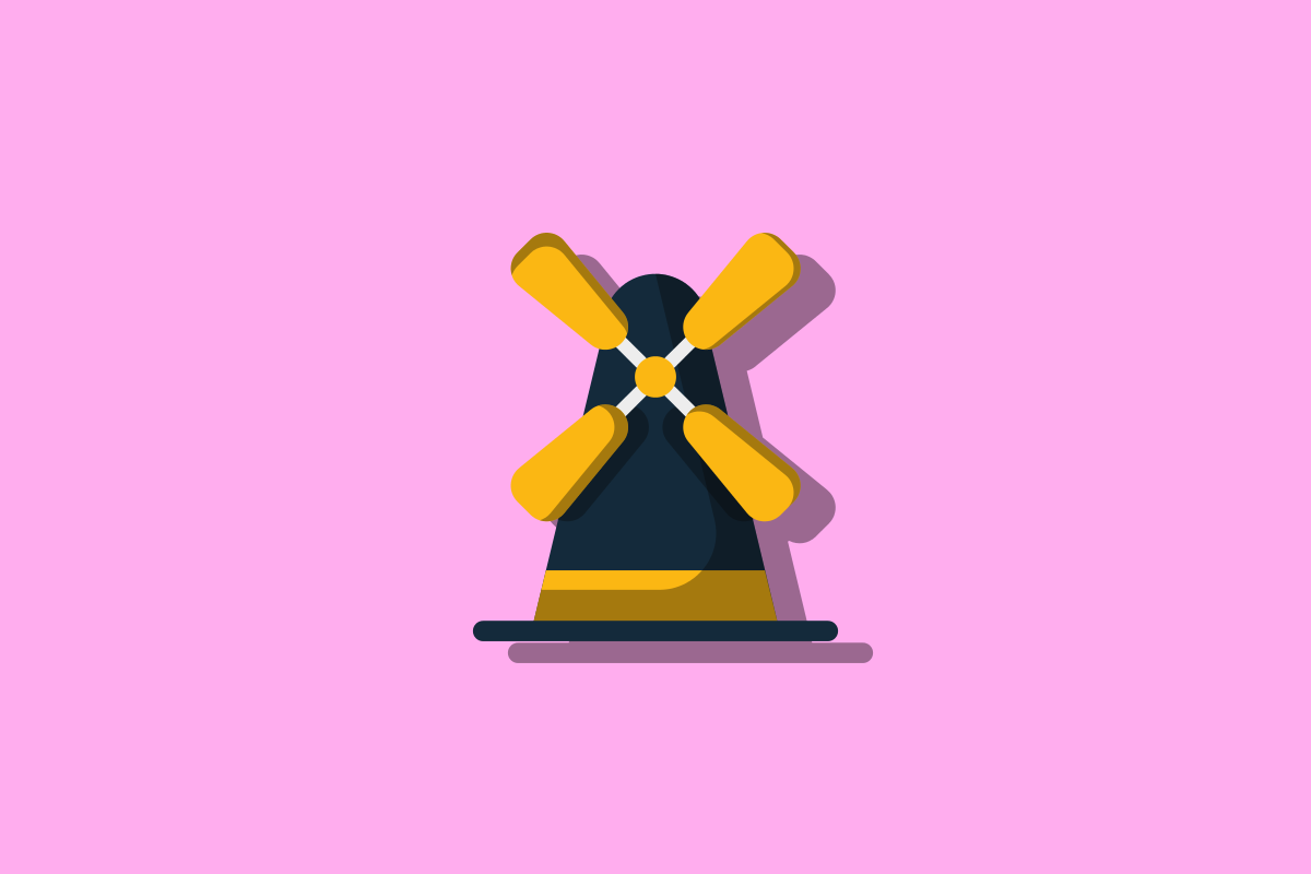 Windmill icon rose